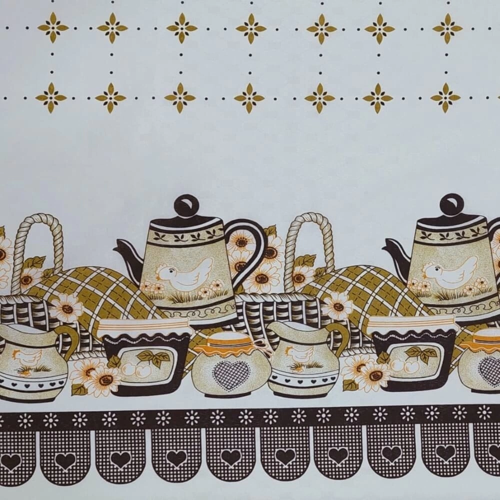 TECIDO TOALHA DE MESA-CAFÉ 100X150L-67%ALG/33%POL - 1117