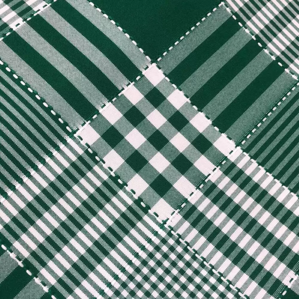 TECIDO OXFORD XADREZ FIO TINTO|MESA|-100% POL - VERDE (A04562)