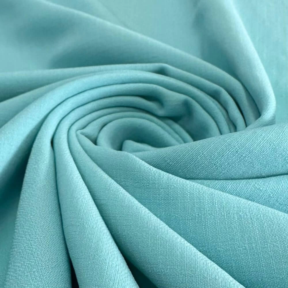 TECIDO CREPE SEVILHA 100cmX150cmL-100% POL-AZUL SERENITY CLA
