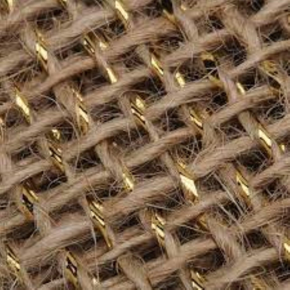 JUTA C/FIO DOURADO + ABERTA 100cmX100cmL - 100%CJ