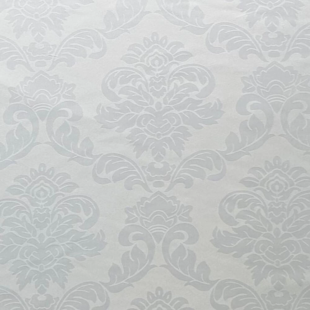 TECIDO JACQUARD DECORAÇÃO 100cmX280cmL-100%POL-BRANCO