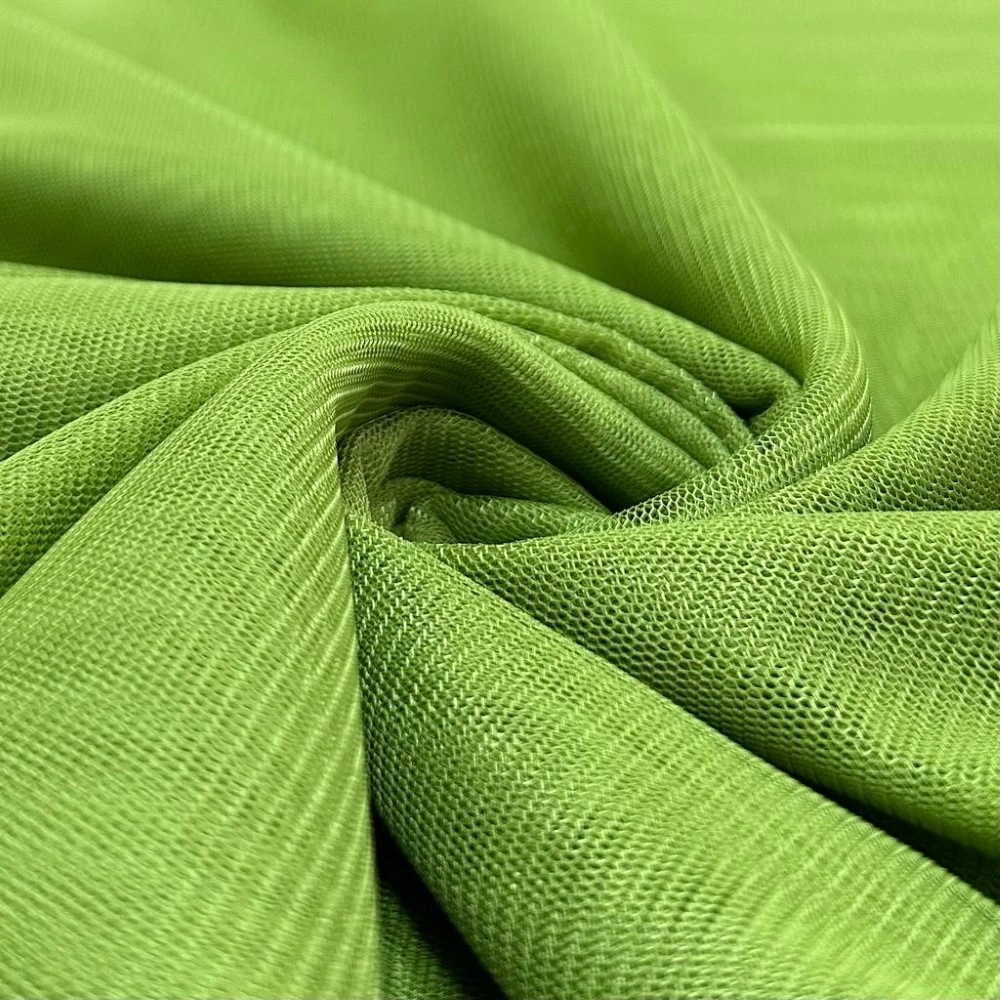 TECIDO  MALHA MICROTULE - 100%POL  - 150L -VERDE OLIVA  (66433)