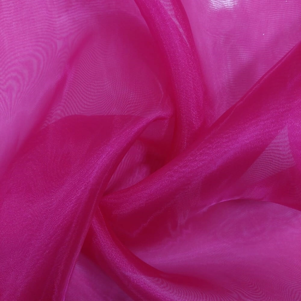 TECIDO ORGANZA CRISTAL-100% POL - PINK (6054)