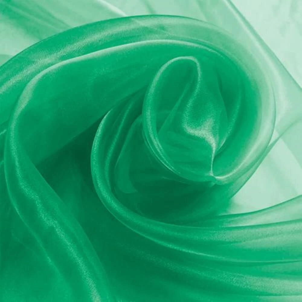 TECIDO ORGANZA CRISTAL-100% POL - VERDE (0454)