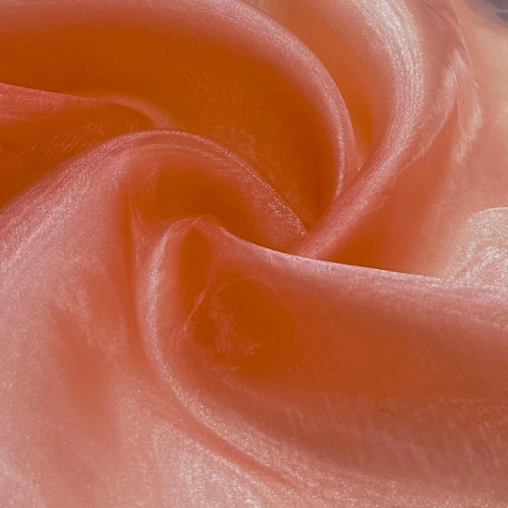 TECIDO ORGANZA CRISTAL-100% POL/150L - SALMÃO ESCURO (5488)