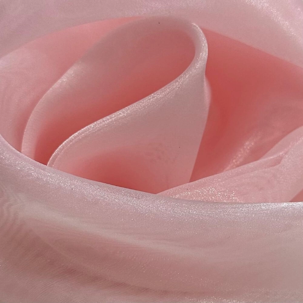 TECIDO ORGANZA CRISTAL-100% POL/150L - ROSÉ (5430)