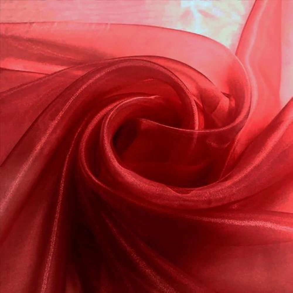 TECIDO ORGANZA CRISTAL-100% POL/150L - VERMELHO (5403)
