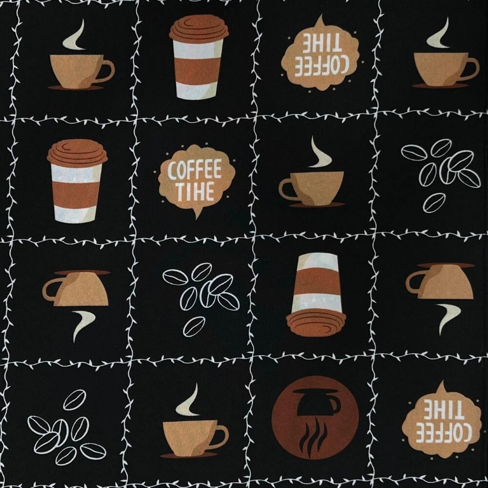 TECIDO OXFORD TOALHA MESA CAFÉ - 100cmX150cmL-100%POL