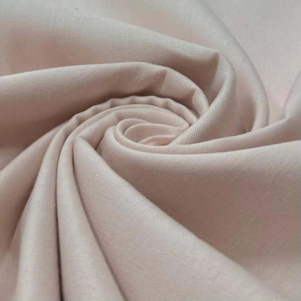TECIDO TRICOLINE LISA - 100cmX150cmL - 100% ALG -ROSÉ CLARO