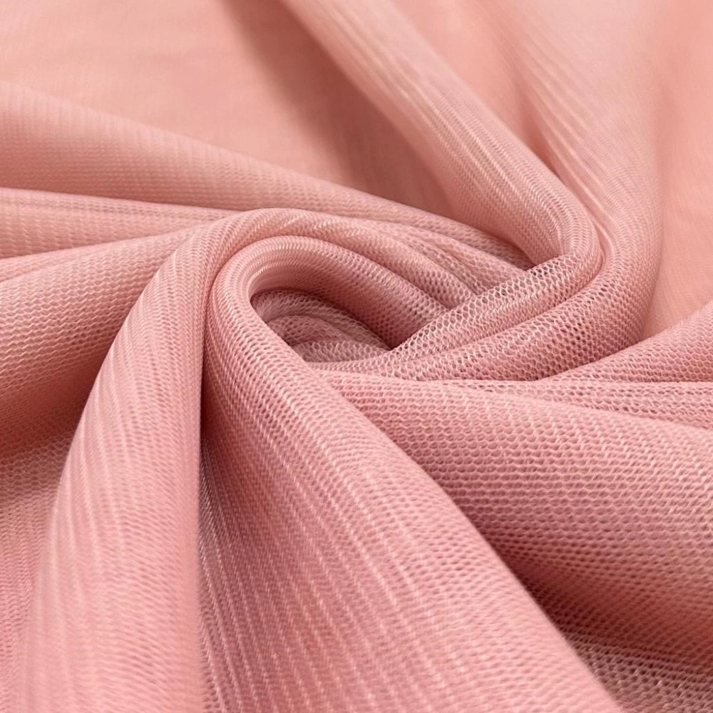 TECIDO  MALHA MICROTULE 100%POL/150L  -ROSÉ  (66430)