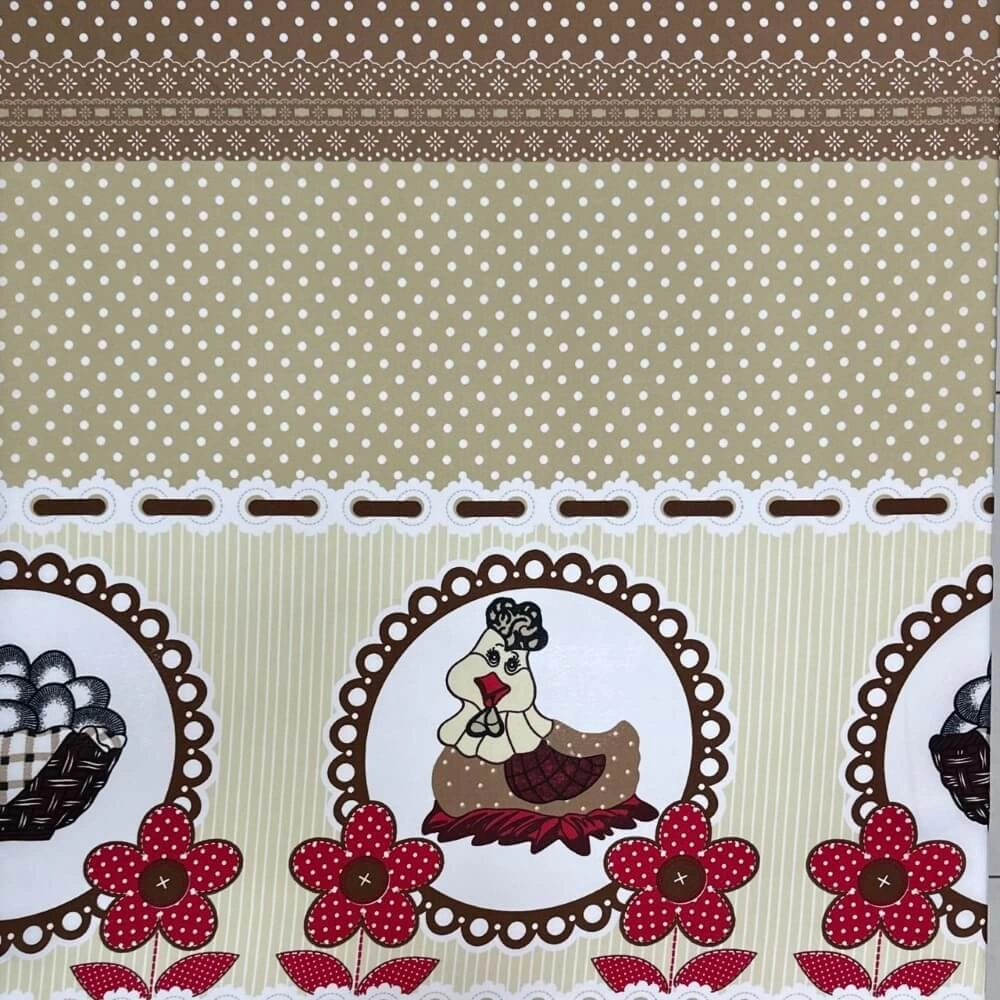 OXFORD ESTAMPADO MESA |galinha| -100% POL- 150L - (560115)