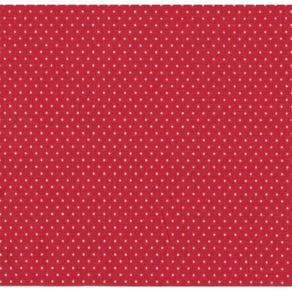 TECIDO TRICOLINE POÁ - 100cmX150cmL-100% ALG   - VERMELHO