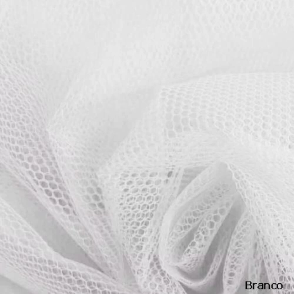 FILÓ - TULE DE ARMAÇÃO -100cm X300cmL  - 100%POL - BRANCO