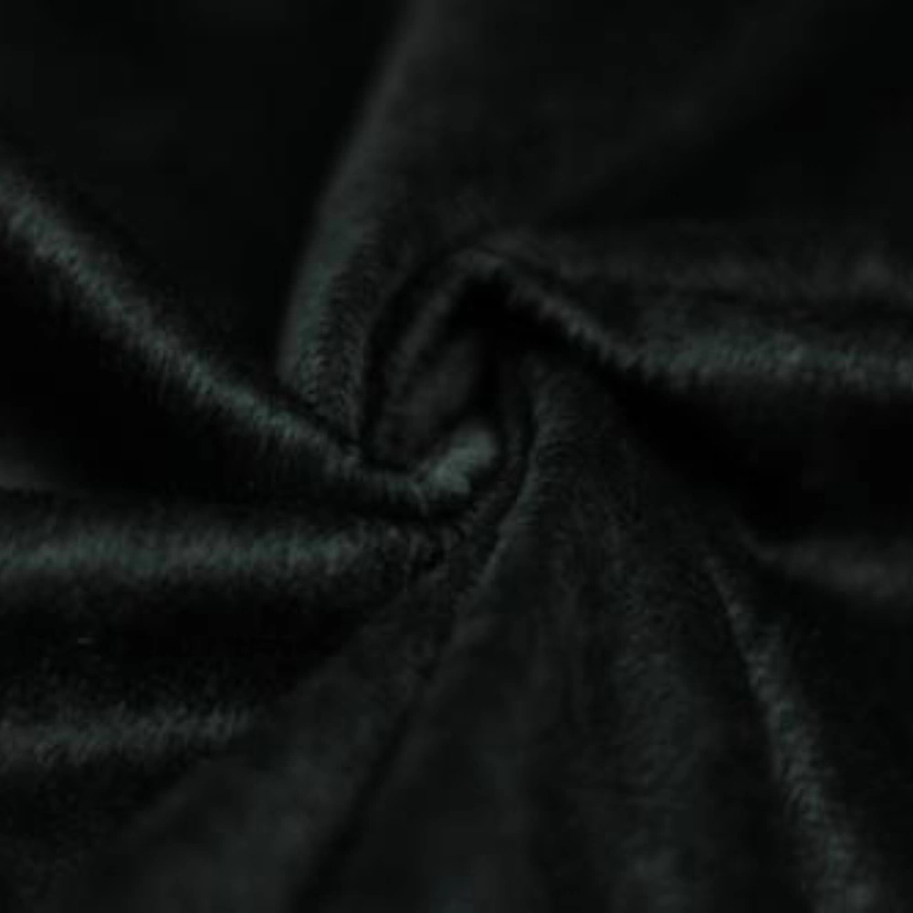 TECIDO PELÚCIA VELBOA -100cmX150cmL-100%POL PRETO