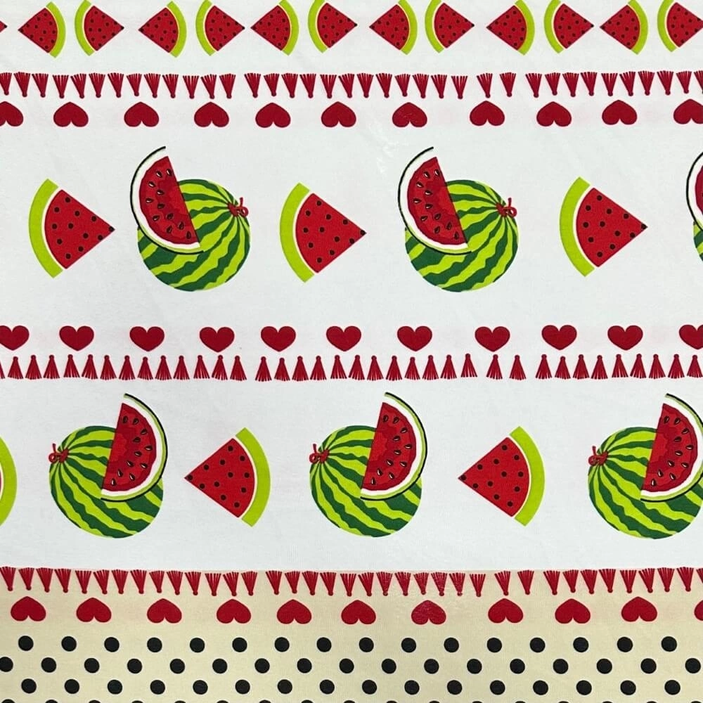 OXFORD ESTAMPADO MESA |melancia/poá| -100% POL- 150L - (560108)