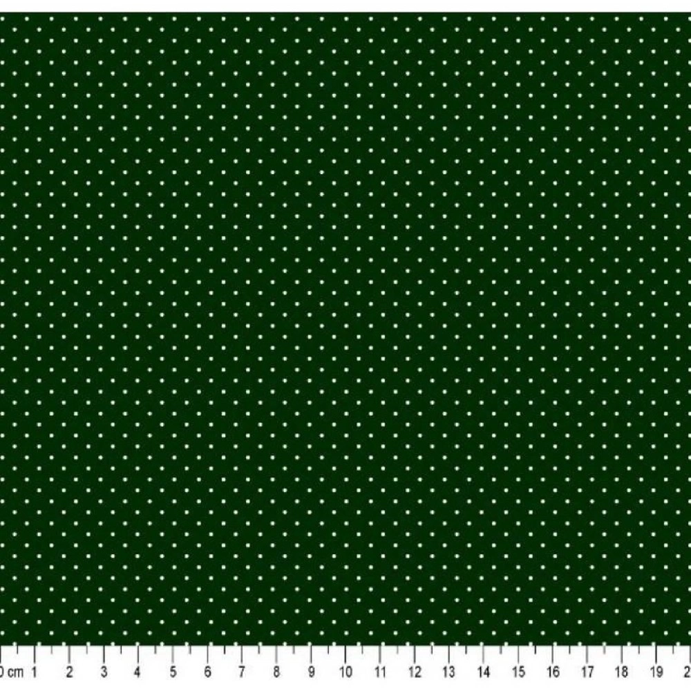 TECIDO TRICOLINE POÁ - 100% ALG  - VERDE ESCURO (T9233)