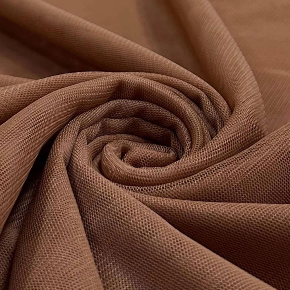 TECIDO MALHA MICROTULE 100%POL/150L  - TERRACOTA CLARO (664270)