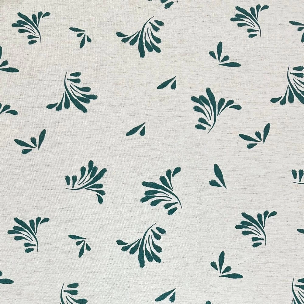 TECIDO LINHO |FLORAL| 142L-90%VIS/10%LIN - 021232