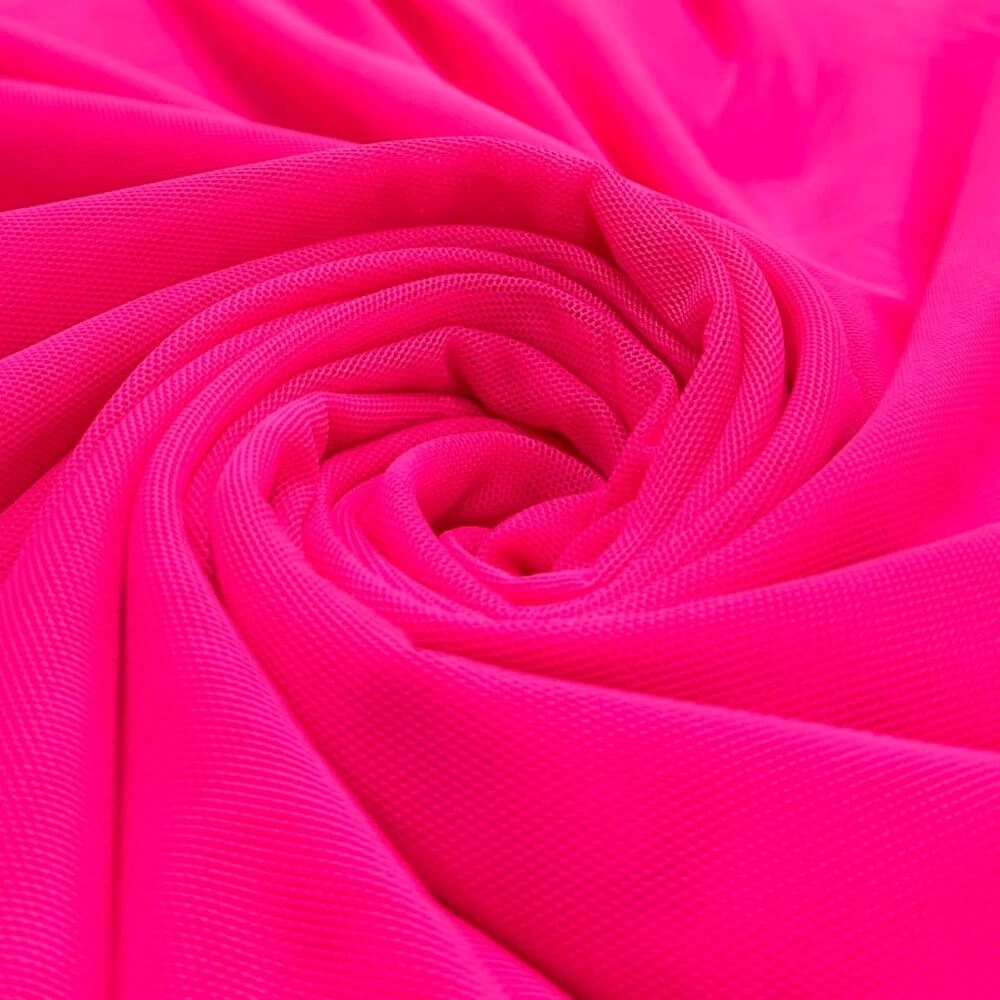 TULE DE MALHA -150L-92%pol 08%elast- PINK -  33460