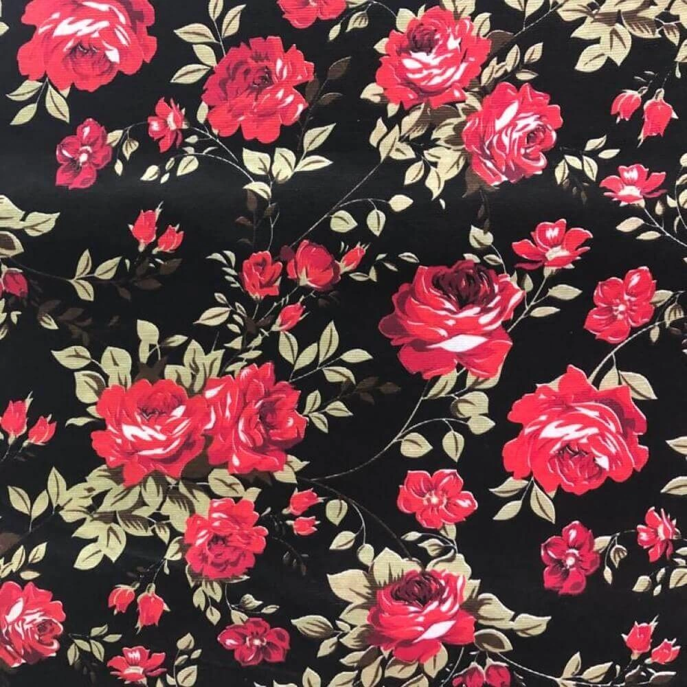 TECIDO GORGURÃO ESTAMPADO-100cmX220cmL-49%ALG/51%POL