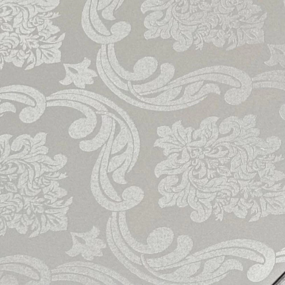 TECIDO JACQUARD DECORAÇÃO 100cmX280cmL-100%POL-CINZA CLARO