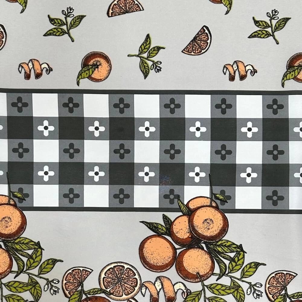 TECIDO OXFORD TOALHA MESA FRUTAS - 100cmX150cmL-100%POL