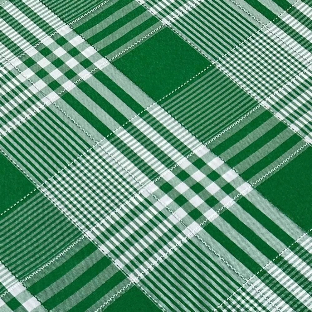 TECIDO OXFORD XADREZ TOALHA MESA-100%POL-100cmX150cmL-VERDE