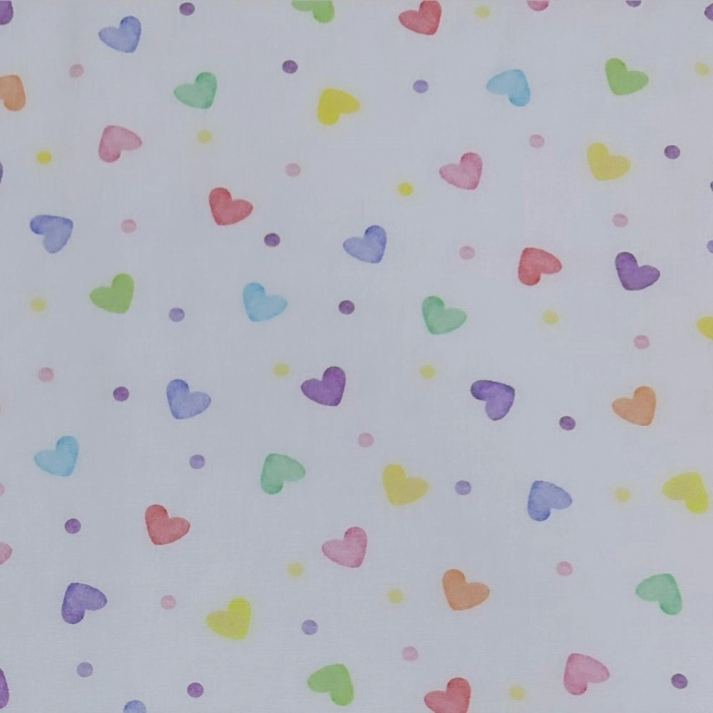 TRICOLINE DIGITAL |CORAÇÃO/MULTICOLOR|100cmX150cmL-100% ALG