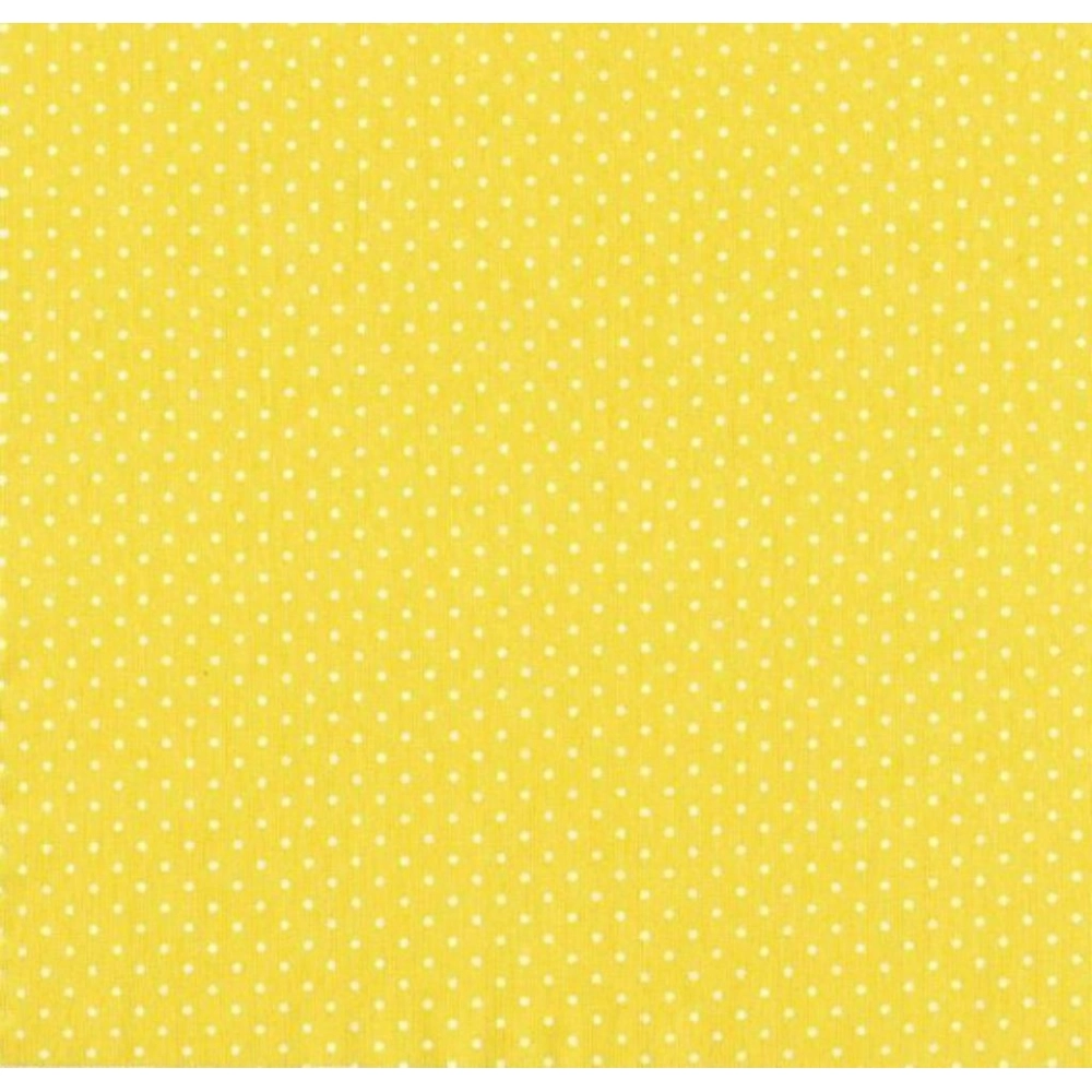 TECIDO TRICOLINE POÁ - 100cmX150cmL-100% ALG - AMARELO