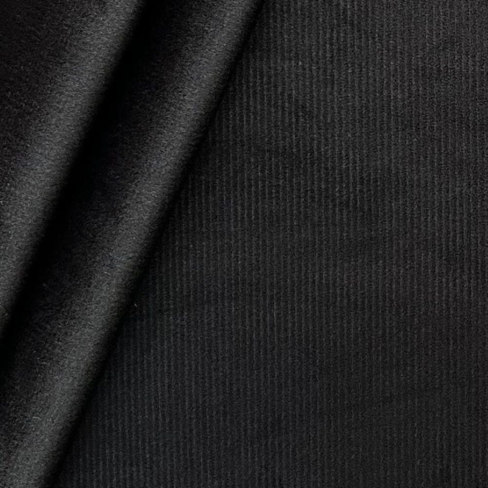 MALHA VELUDO COTELÊ -100cmX150cmL-98% POL/ 02% ELAST - PRETO