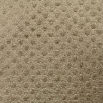 PELÚCIA FLEECE DOTS -100cmX160cm  100% POL-BEGE ESCURO