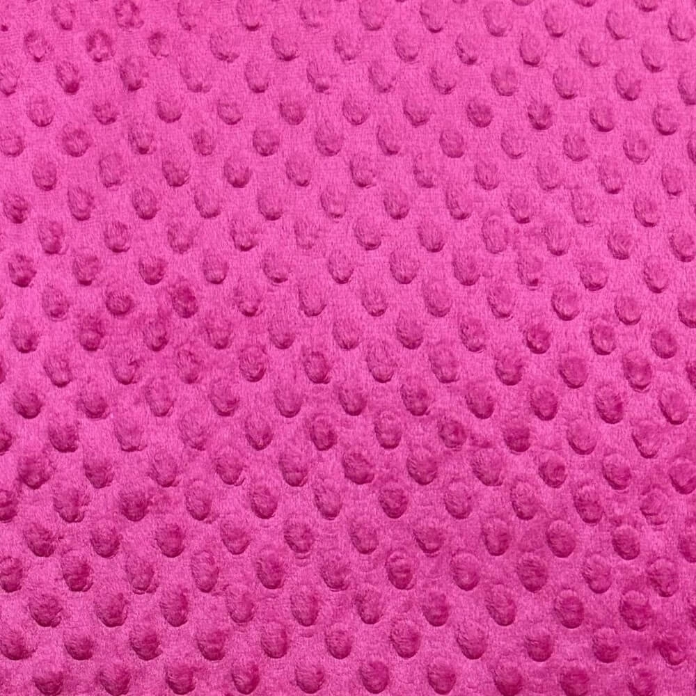 PELÚCIA FLEECE DOTS -100cmX160cm  100% POL-PINK