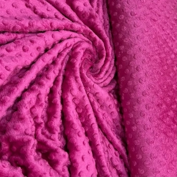 PELÚCIA FLEECE DOTS -100cmX160cm  100% POL-PINK