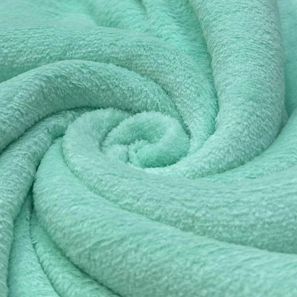 PELÚCIA FLEECE LISA |LÃ| 100cmX150cmL- 100% POL - VERDE BEBÊ