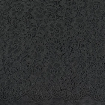 TECIDO RENDA DE MALHA -100cmX150cm-92%PA-08%ELAST-PRETO