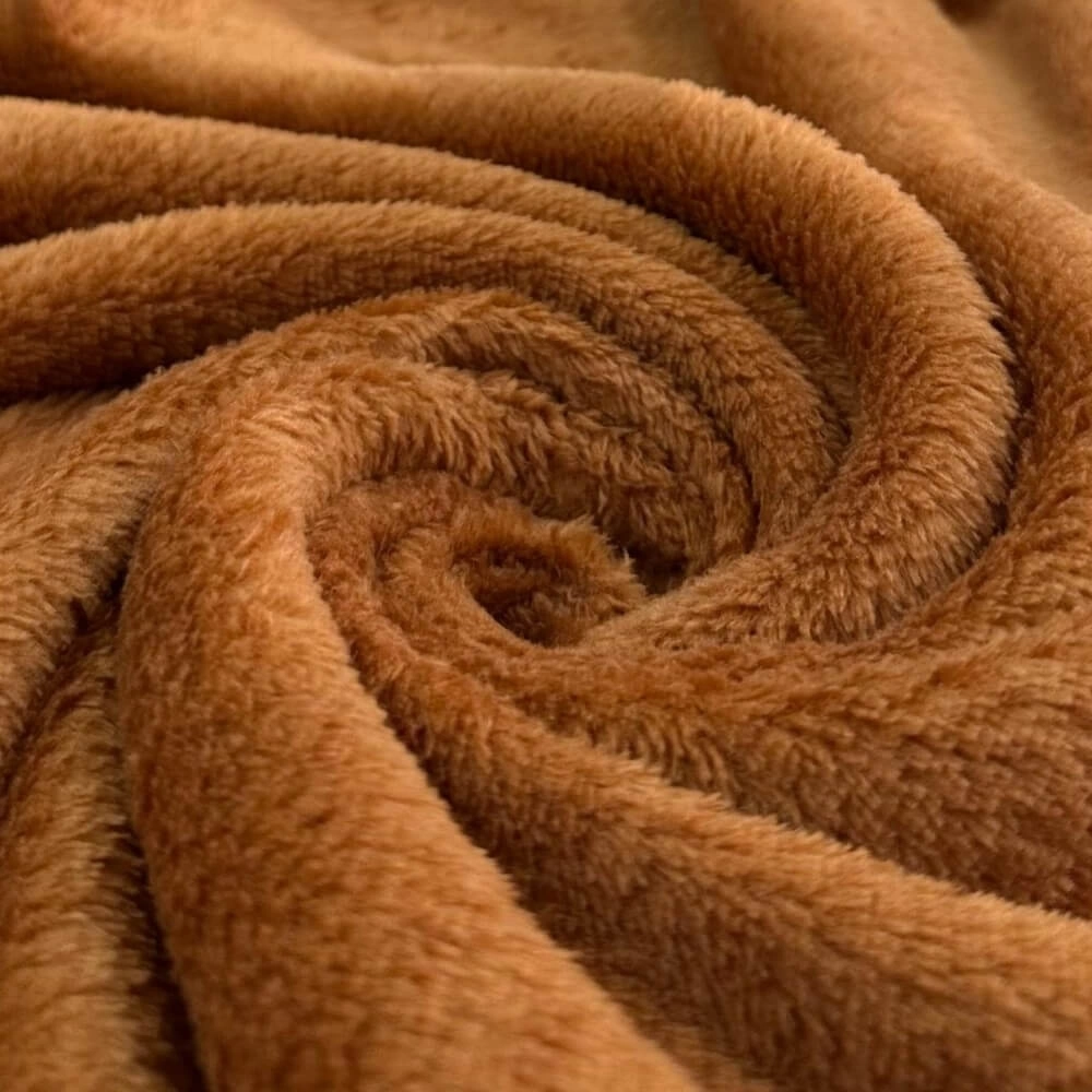 PELÚCIA FLEECE LISA |LÃ| 100cmX150cmL- 100% POL - TERRACOTA