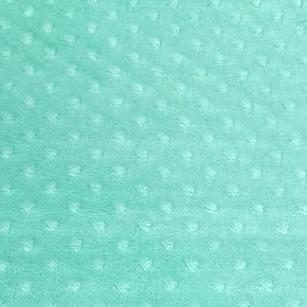 PELÚCIA FLEECE DOTS -100cmX160cm 100% POL- VERDE BEBÊ