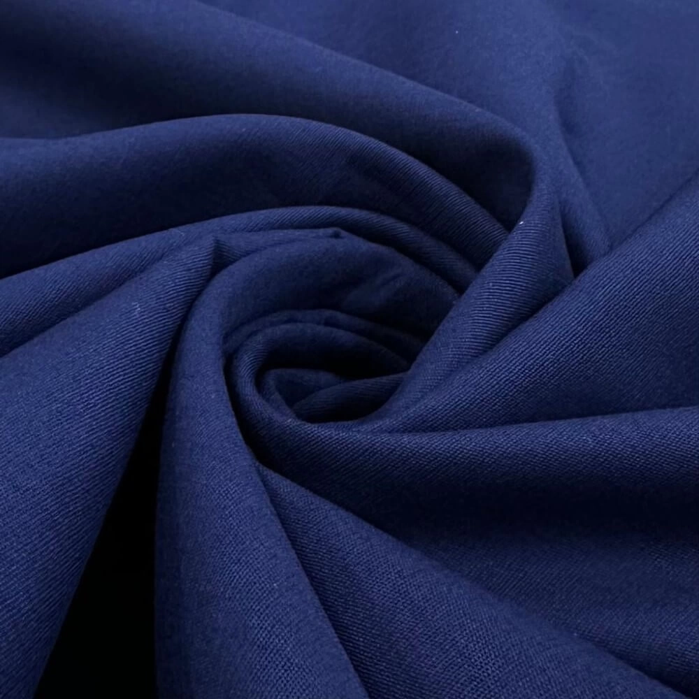 TECIDO TRICOLINE LISA -100cmX150cmL-100%ALG-AZUL MARINHO