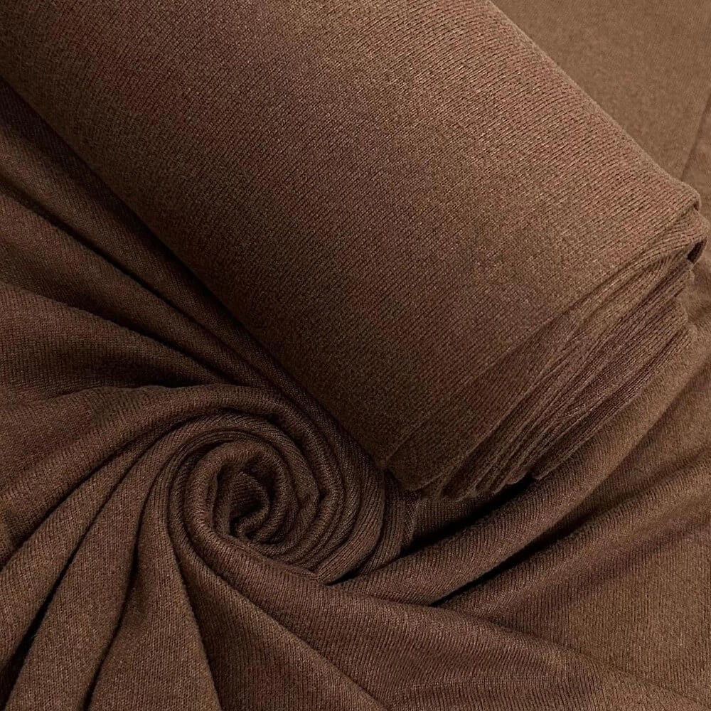 MALHA LÃZINHA -100cmX160cmL -96%POL/04%ELAST- CAPPUCCINO