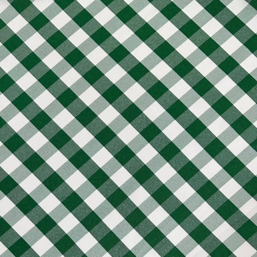 TECIDO OXFORD XADREZ TOALHA MESA-100cmX150cmL-100%POL -VERDE