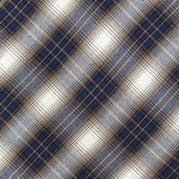ALFAIATARIA LÃZINHA - Xadrez-100cmX150cmL-AZUL-BRANCO-OURO