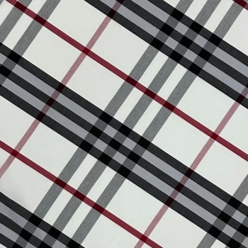 TECIDO TRICOLINE XADREZ BURBERRY-100cmX150cmL-100%ALG
