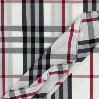 TECIDO TRICOLINE XADREZ BURBERRY-100cmX150cmL-100%ALG