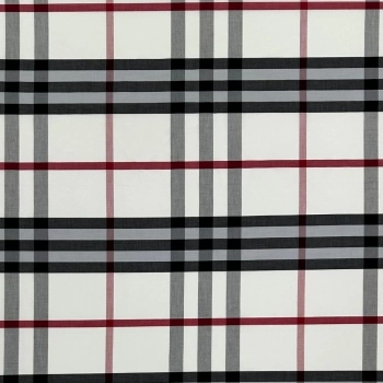 TECIDO TRICOLINE XADREZ BURBERRY-100cmX150cmL-100%ALG