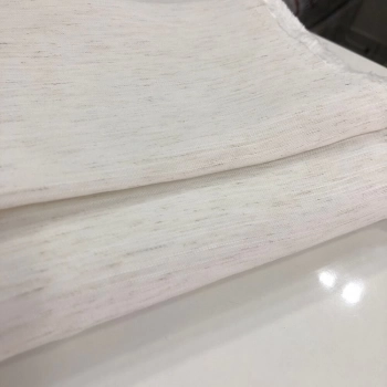 TECIDO LINHO SLUB-100cmX150cmL -75%VIS/17%LIN/8%POL-OFFWHITE
