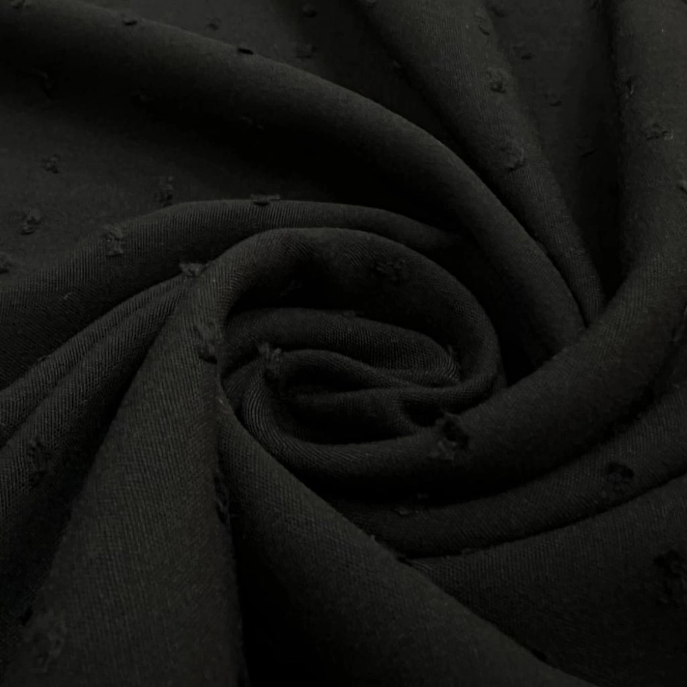 TECIDO VISCOSE DOTS |VISCOLINHO| -100% VIS/150L - PRETO (03201)