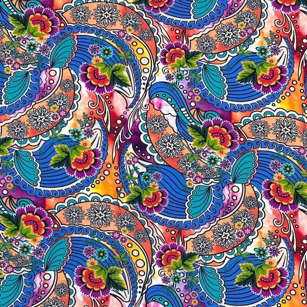 VISCOSE ESTAMPADA |paisley| -100%VIS - 150L - 1130311