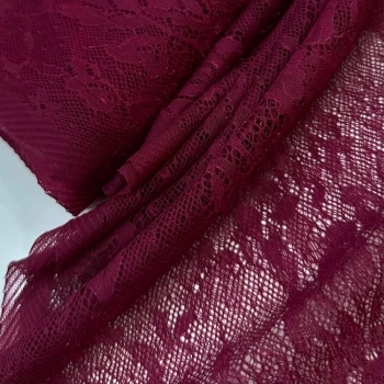 RENDA CHANTILLY -100cmx150cm-95% PA/05%ELAST - marsala