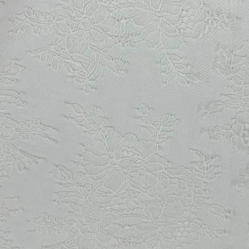 RENDA FRANCESA -100cmx150cm-96% PA/04%ELAST -OFF WHITE