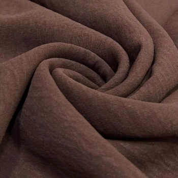 TECIDO CREPE AIR FLOW-DUNA-100cmX150cmL-100%POL - CHOCOLATE